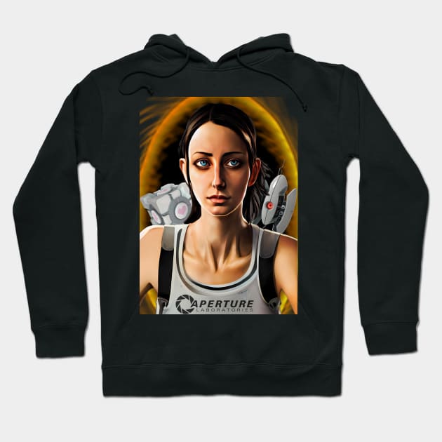 Portal - Chell and friends Hoodie by AfroMatic